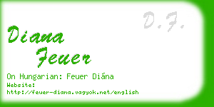 diana feuer business card